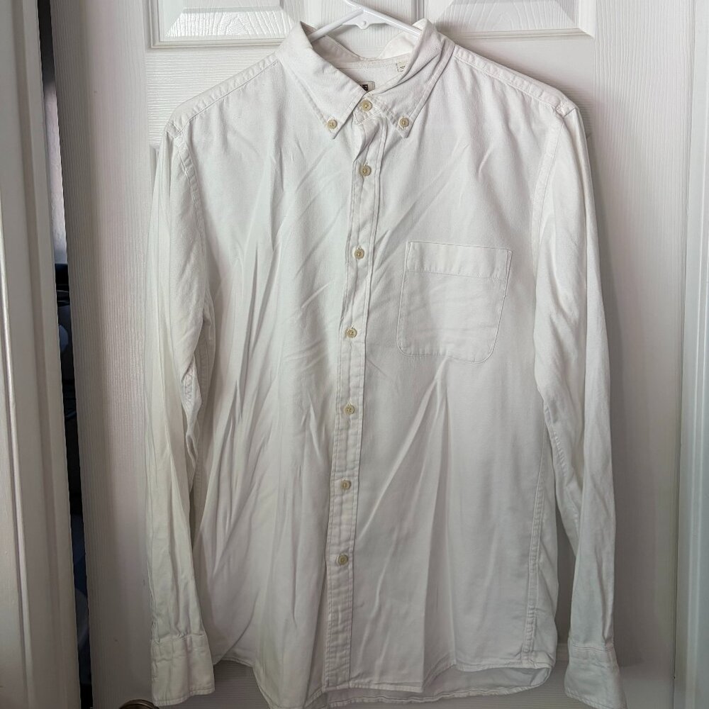 Uniqlo mens medium flannel white
